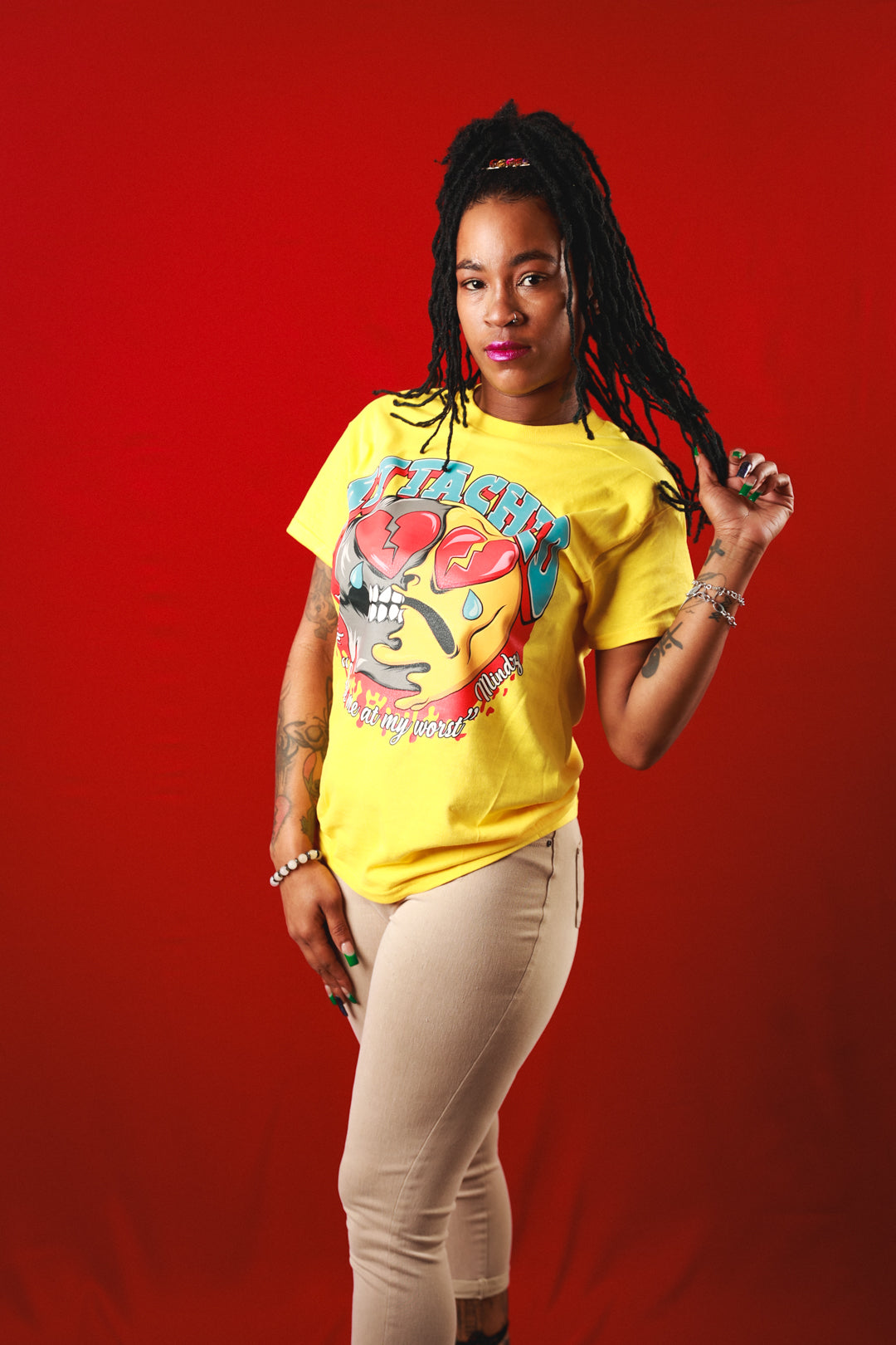 Attached Emoji Yellow Tee