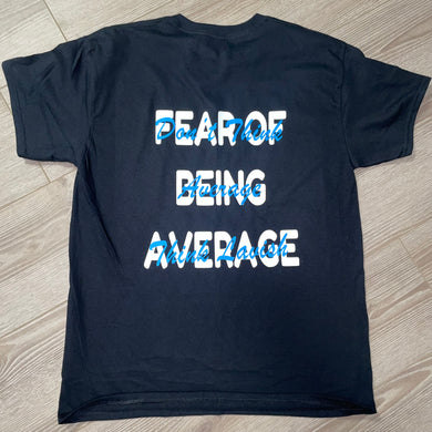 Fear Of Being Average “Black” (White/Light Blue)