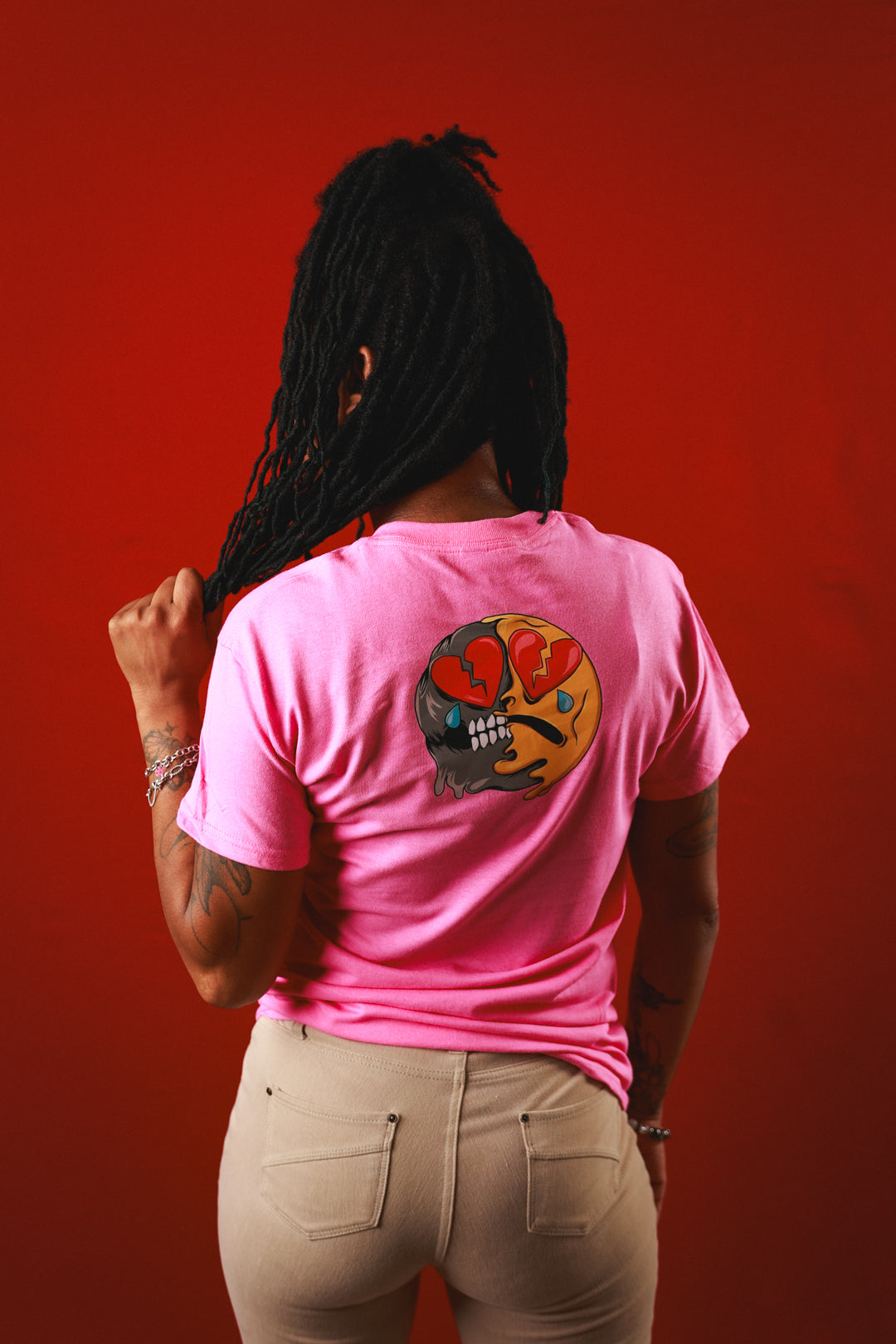 Attached Emoji Pink Tee