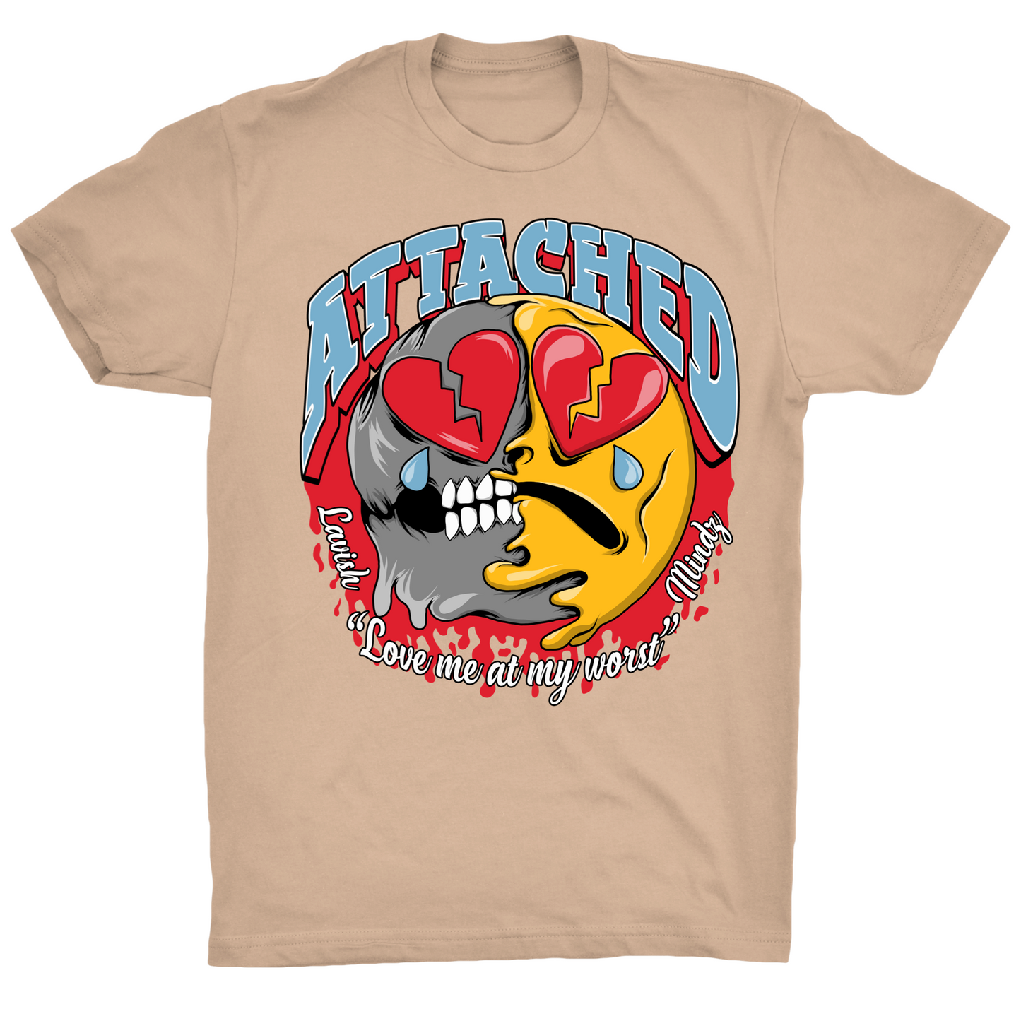 Attached Emoji Tan Tee
