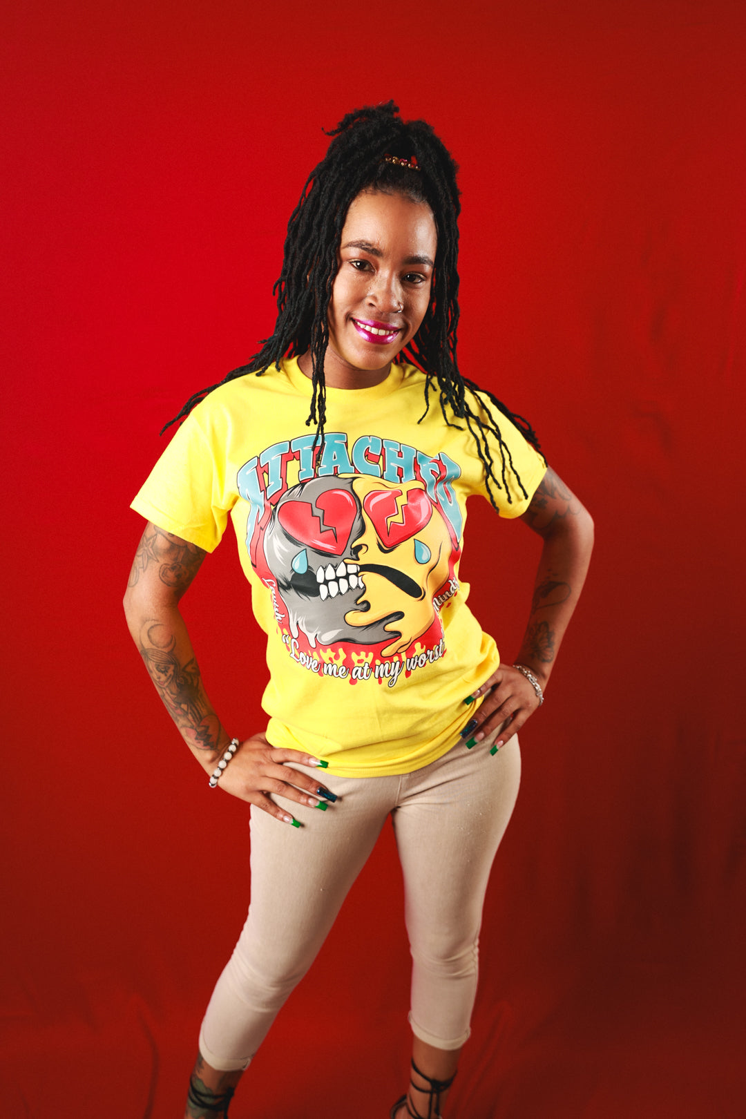 Attached Emoji Yellow Tee