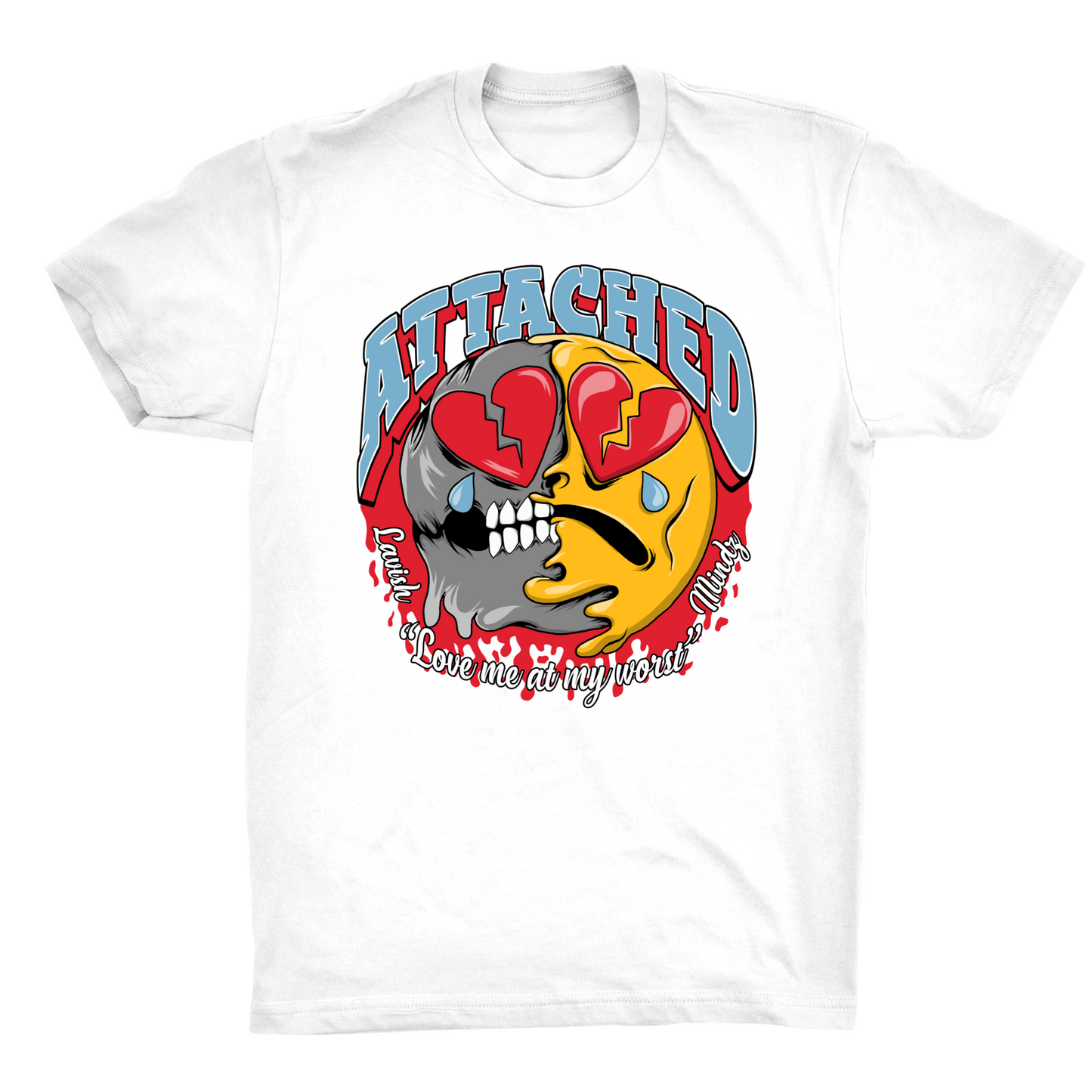 Attached Emoji White Tee