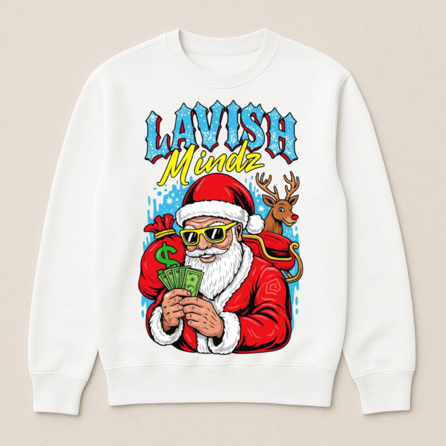 Santa Sweatshirt “White”