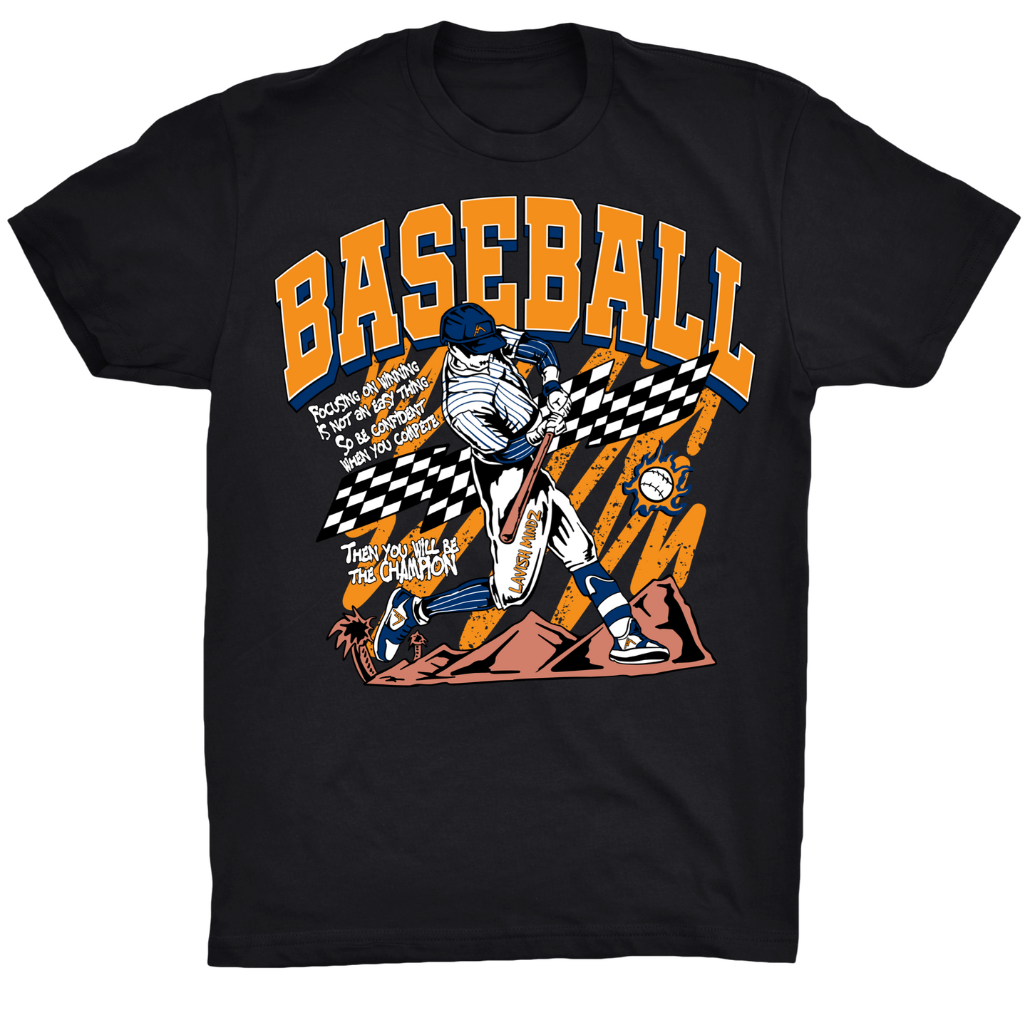 Blk Home Run Tee