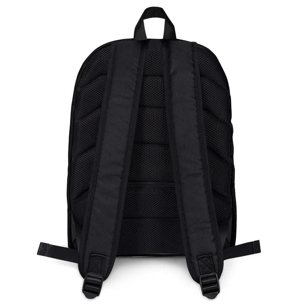 Black Lavish Brain/Slogan Backpack