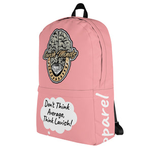 Pink Lavish Brain/Slogan Backpack