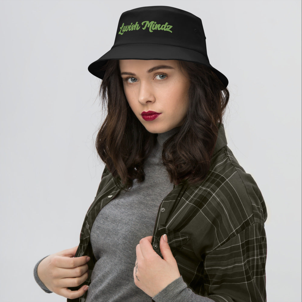 Lavish Mindz Cursive Old School Bucket Hat