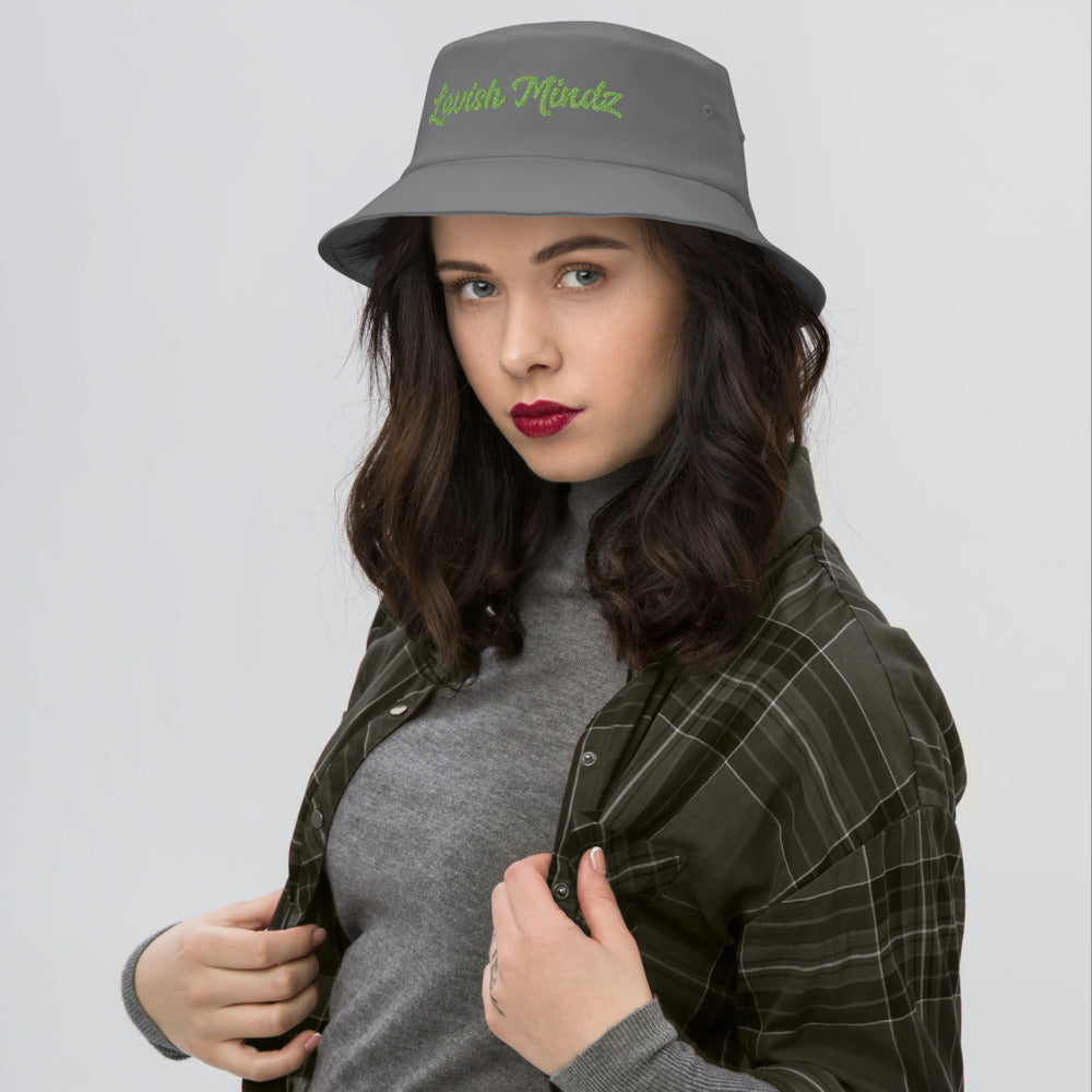 Lavish Mindz Cursive Old School Bucket Hat