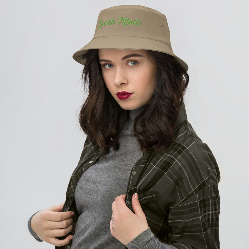 Lavish Mindz Cursive Old School Bucket Hat