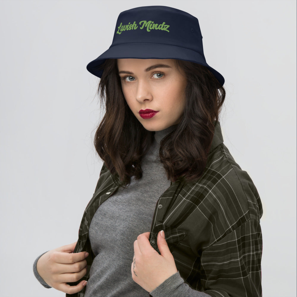 Lavish Mindz Cursive Old School Bucket Hat