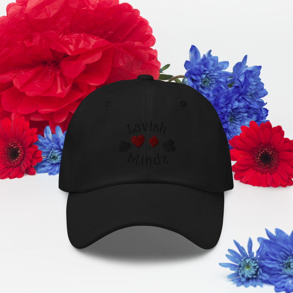 Lucky Lavish Dad hat (Black Words)