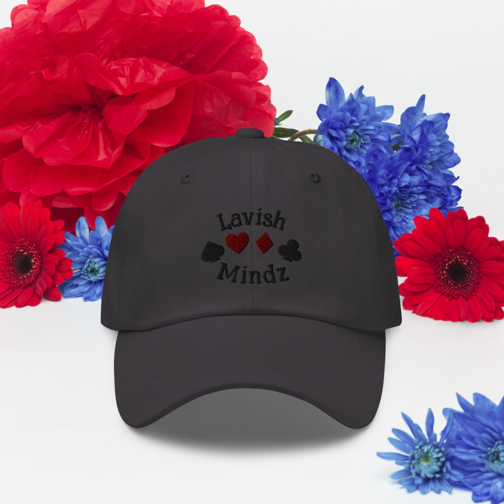 Lucky Lavish Dad hat (Black Words)