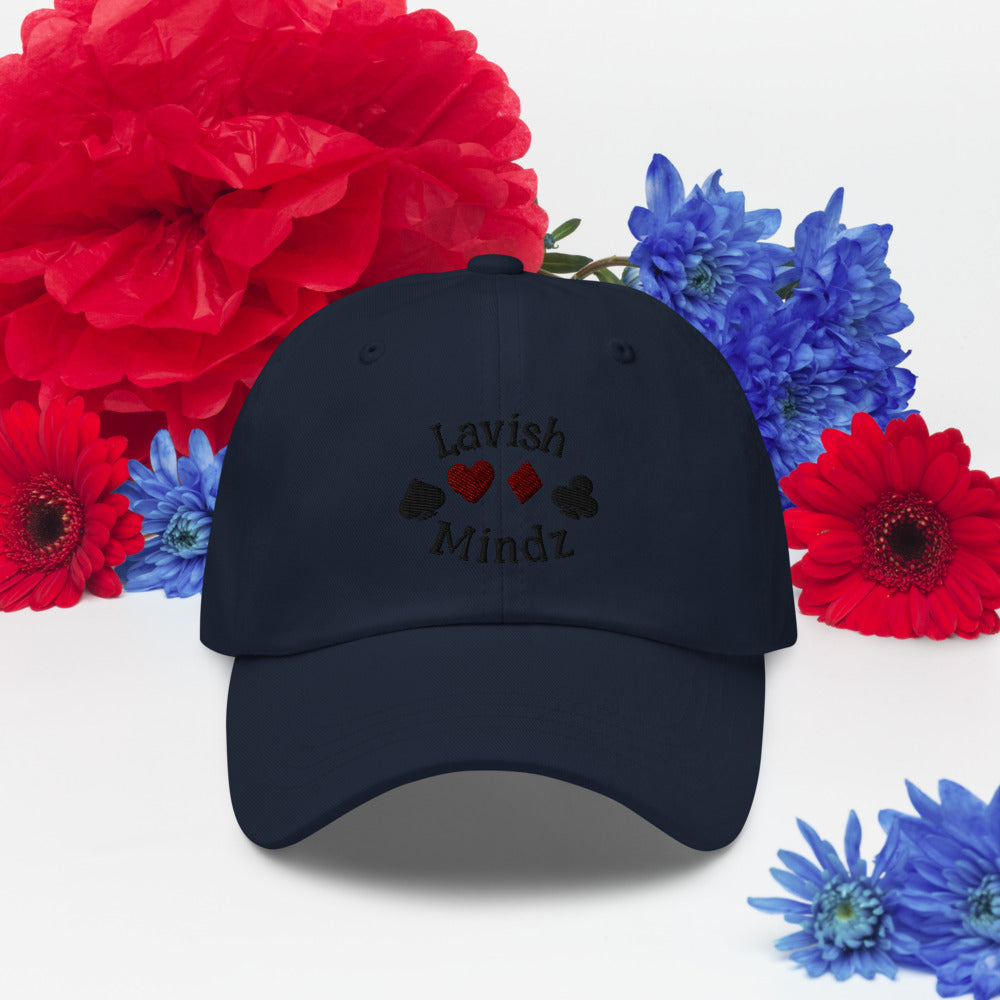 Lucky Lavish Dad hat (Black Words)