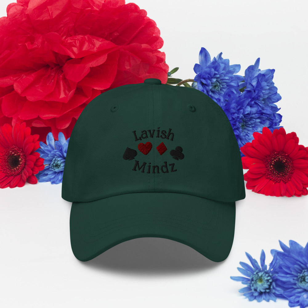 Lucky Lavish Dad hat (Black Words)
