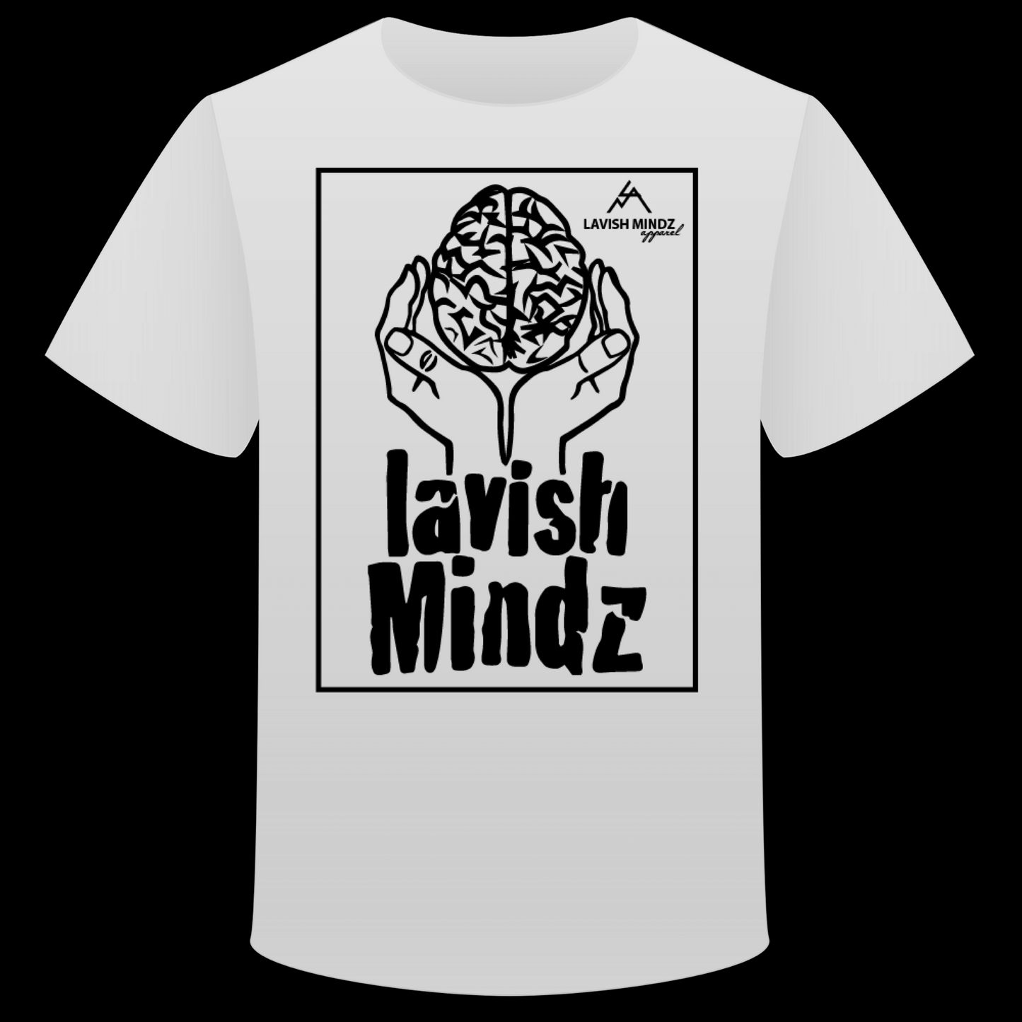 Brain in Hand w/Outline “Black”