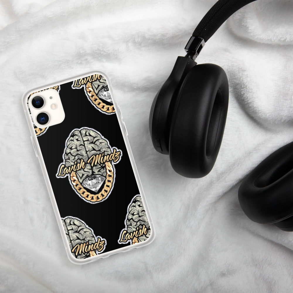 Lavish Brain Black iPhone Case