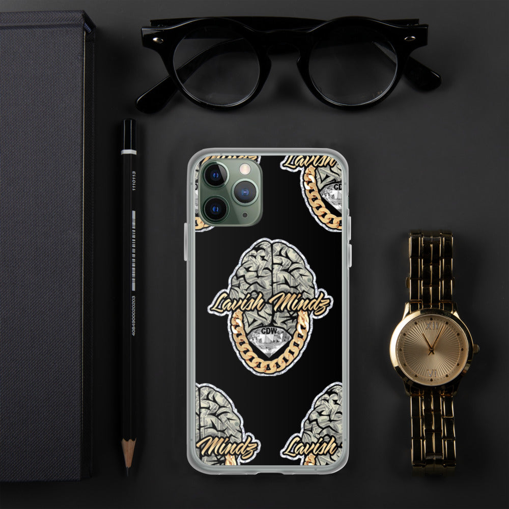 Lavish Brain Black iPhone Case