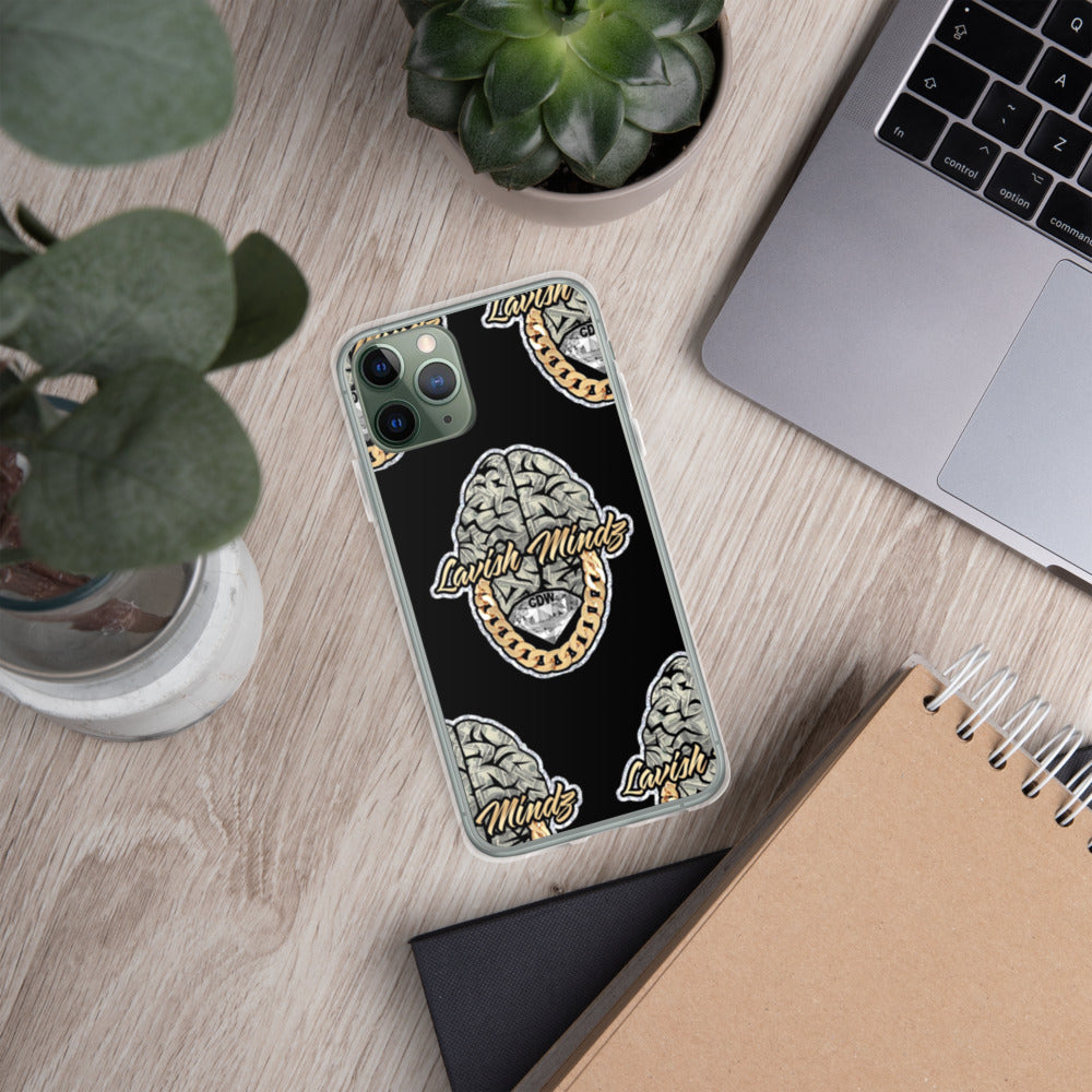Lavish Brain Black iPhone Case