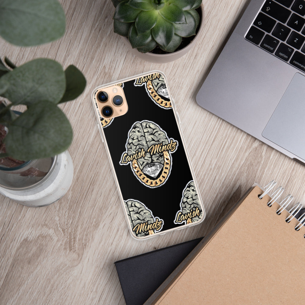Lavish Brain Black iPhone Case