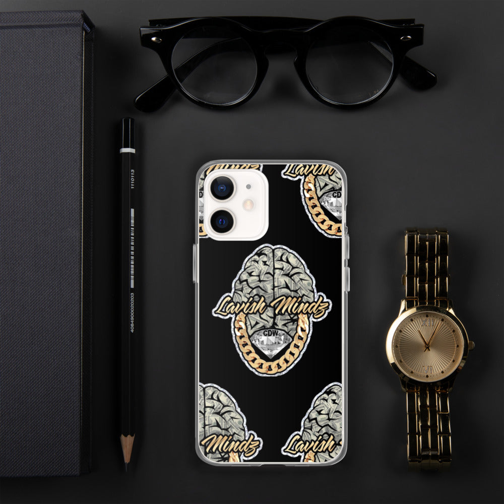 Lavish Brain Black iPhone Case