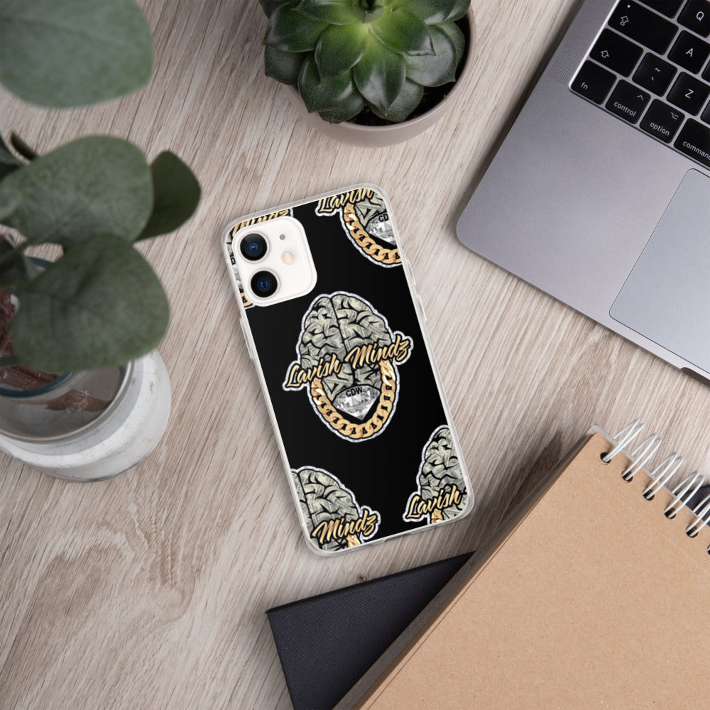 Lavish Brain Black iPhone Case