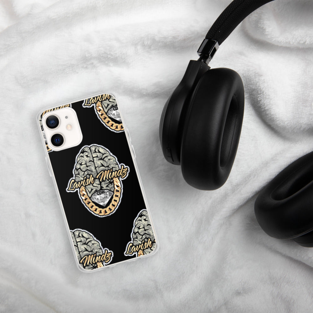 Lavish Brain Black iPhone Case