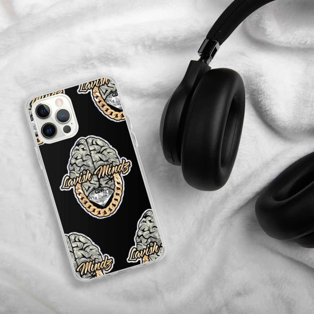 Lavish Brain Black iPhone Case