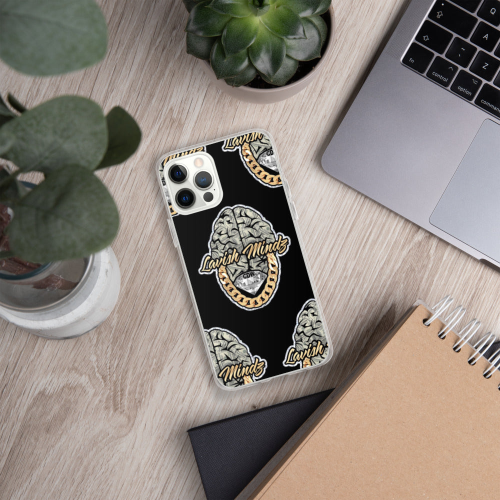 Lavish Brain Black iPhone Case