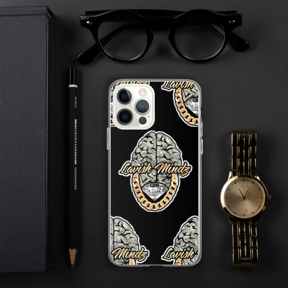 Lavish Brain Black iPhone Case