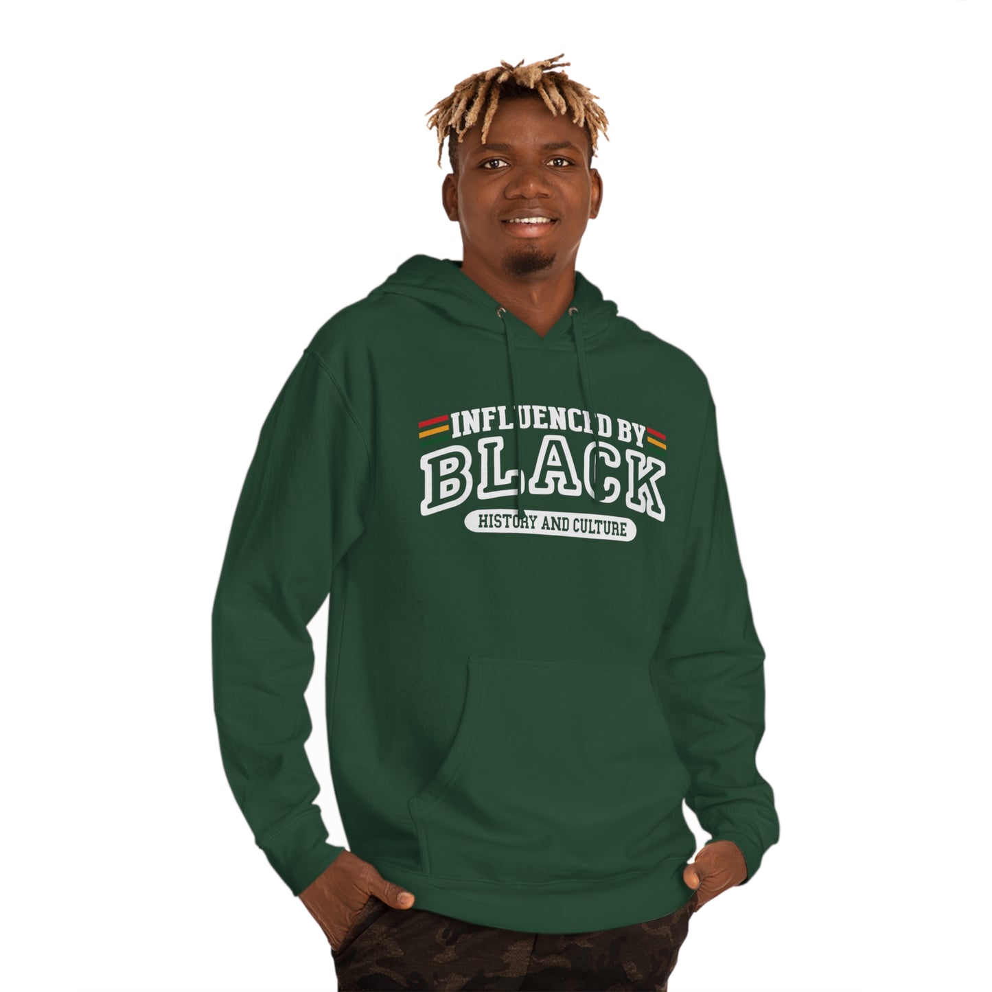 Influenced by Black History and Culture Hoodie "White"