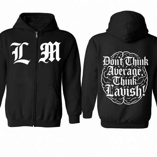 Gothic Big LM w/brain zipper Jacket “Black”