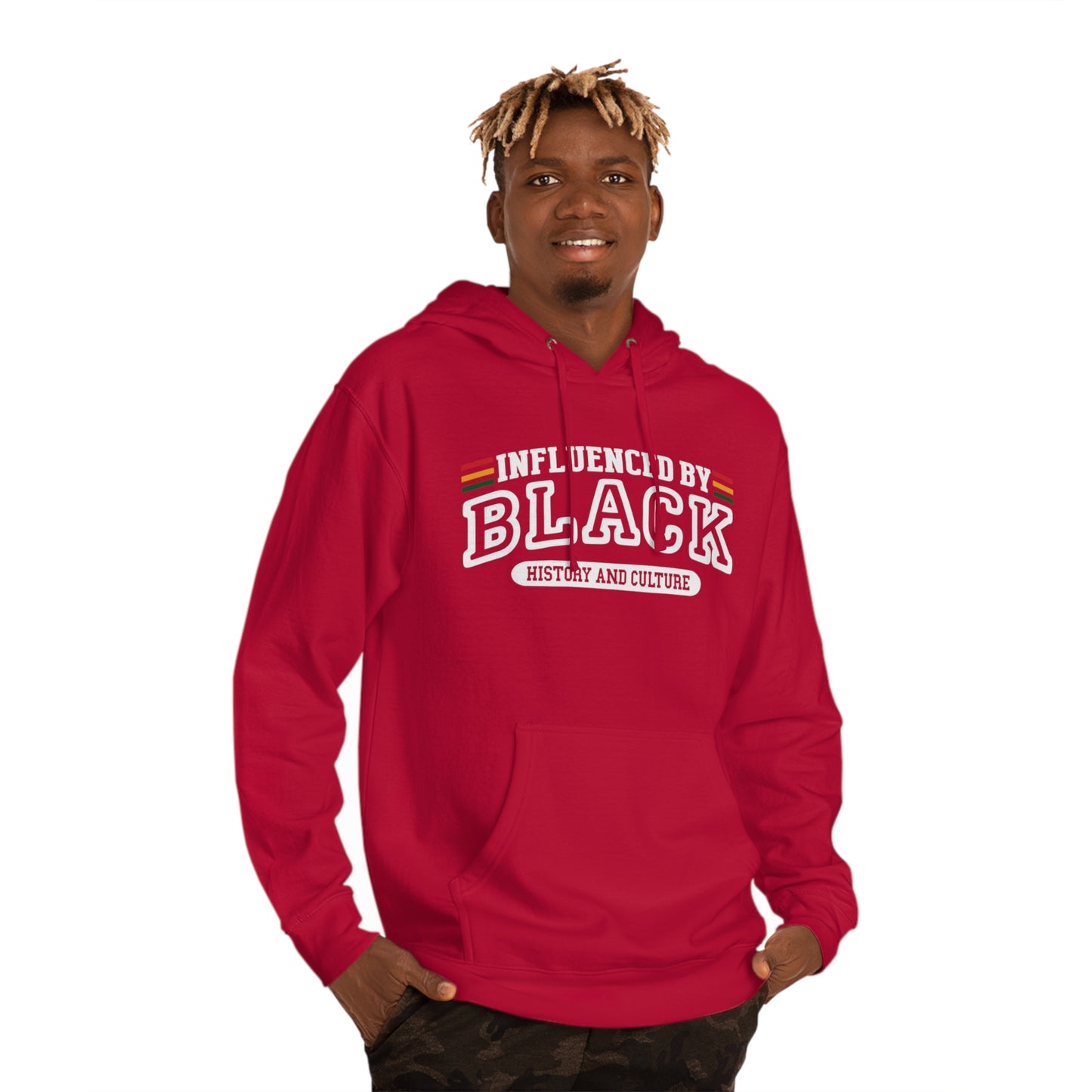 Influenced by Black History and Culture Hoodie "White"