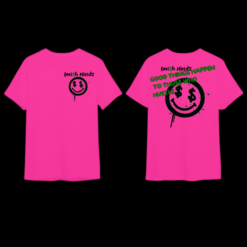 Money Face Drip “Pink” Tee