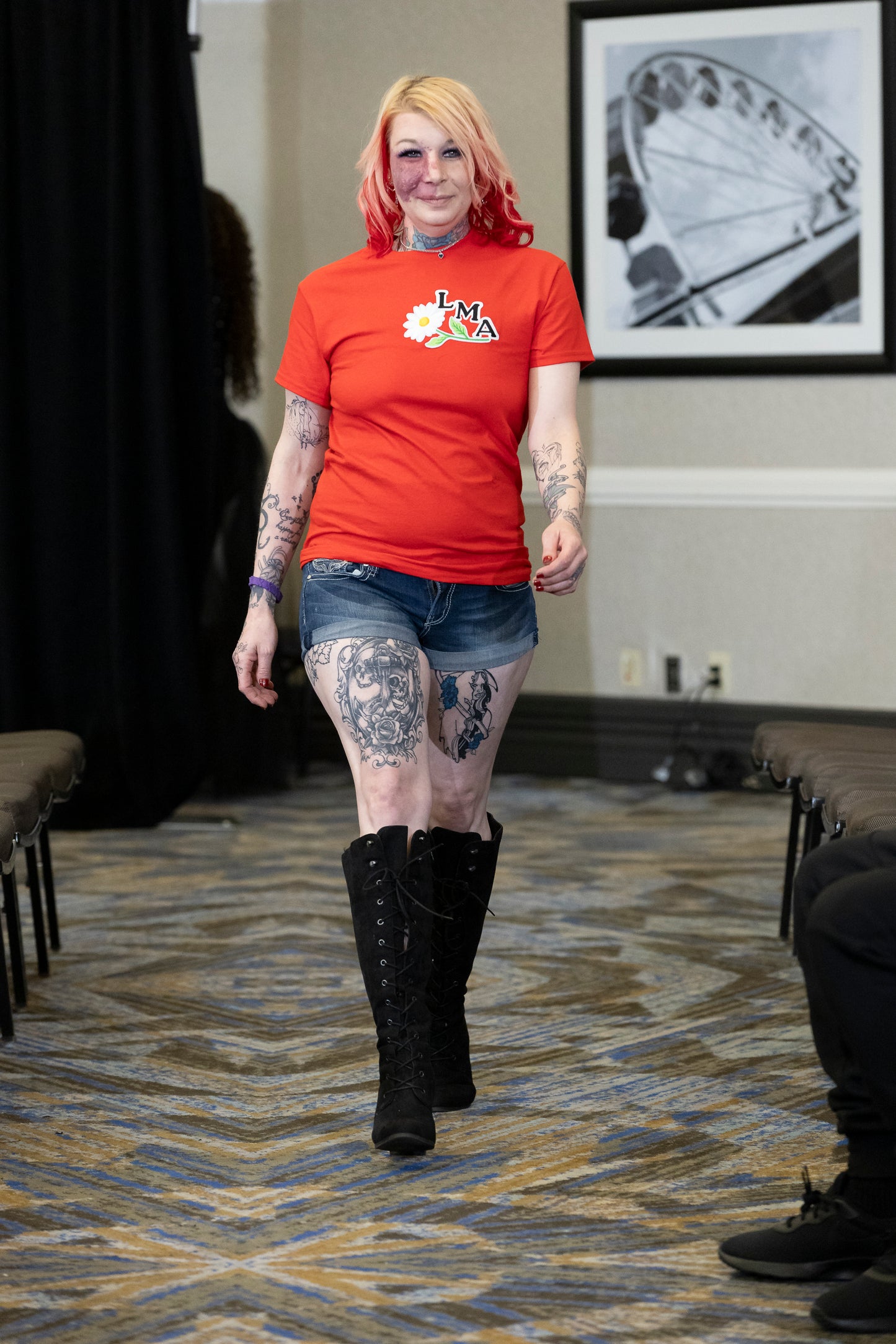 LMA w/ Daisy Flower Under “Red”