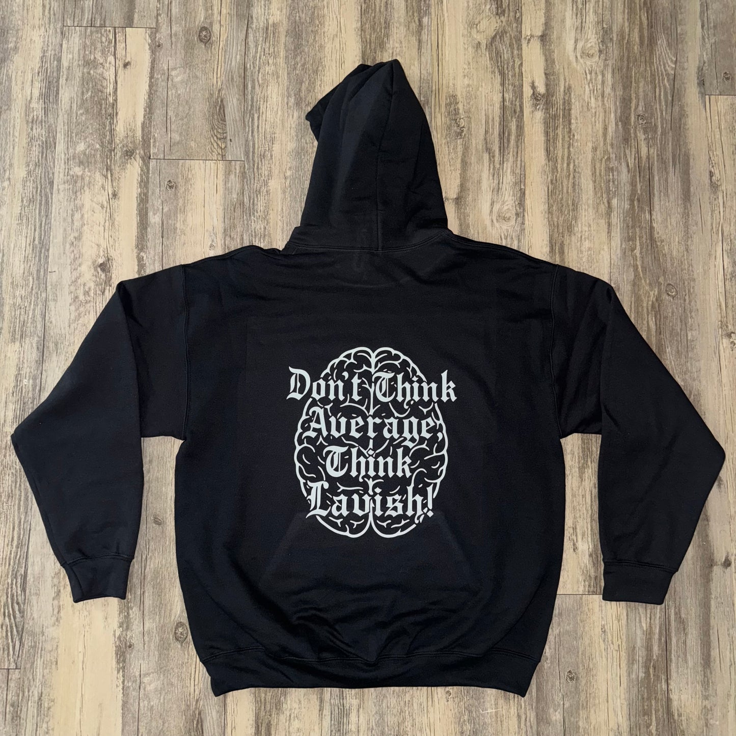 Gothic Letters LM w/brain Hoodie “Black”