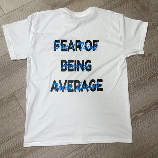 Fear Of Being Average “White” (Black/Light Blue)
