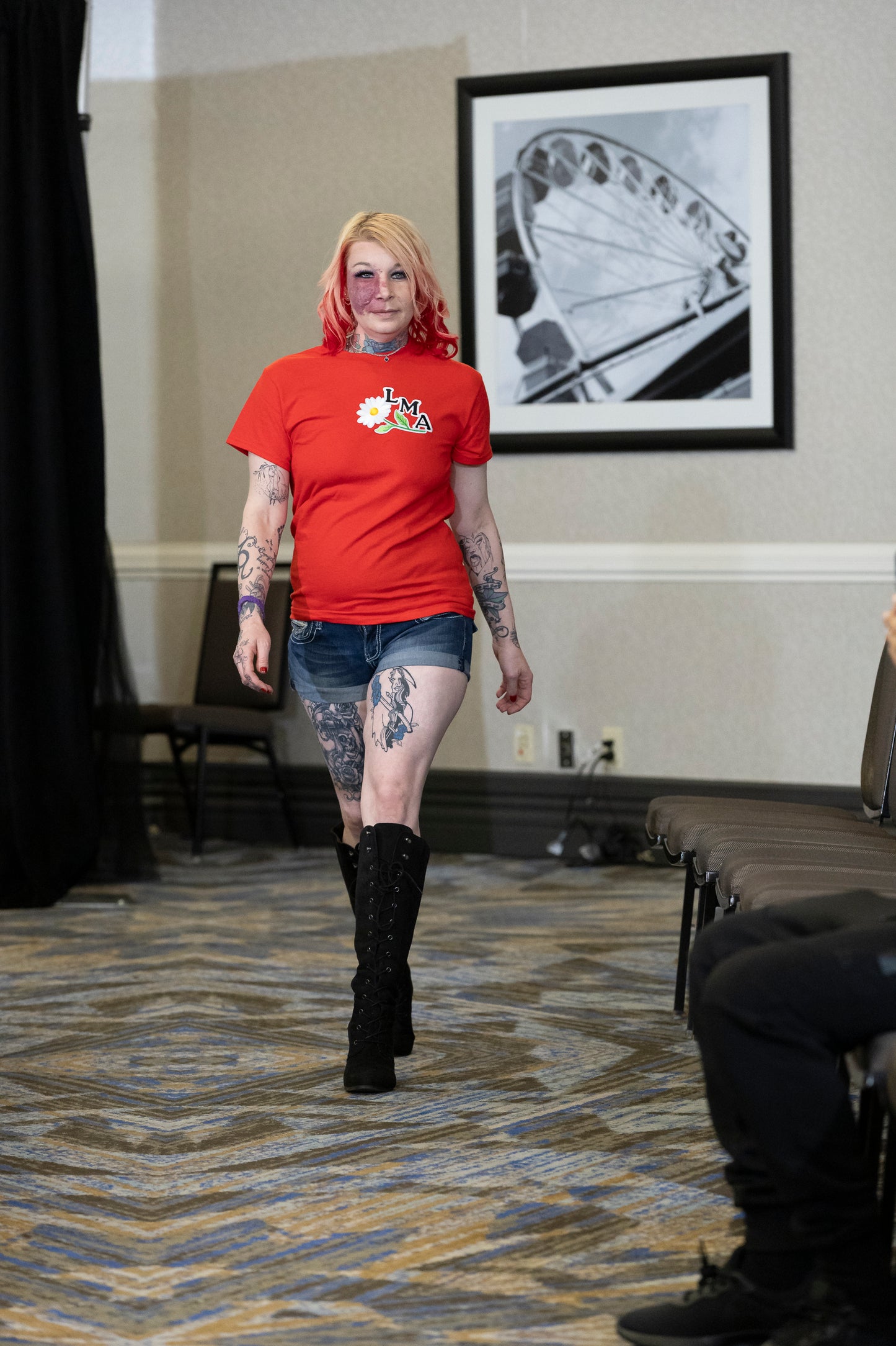 LMA w/ Daisy Flower Under “Red”