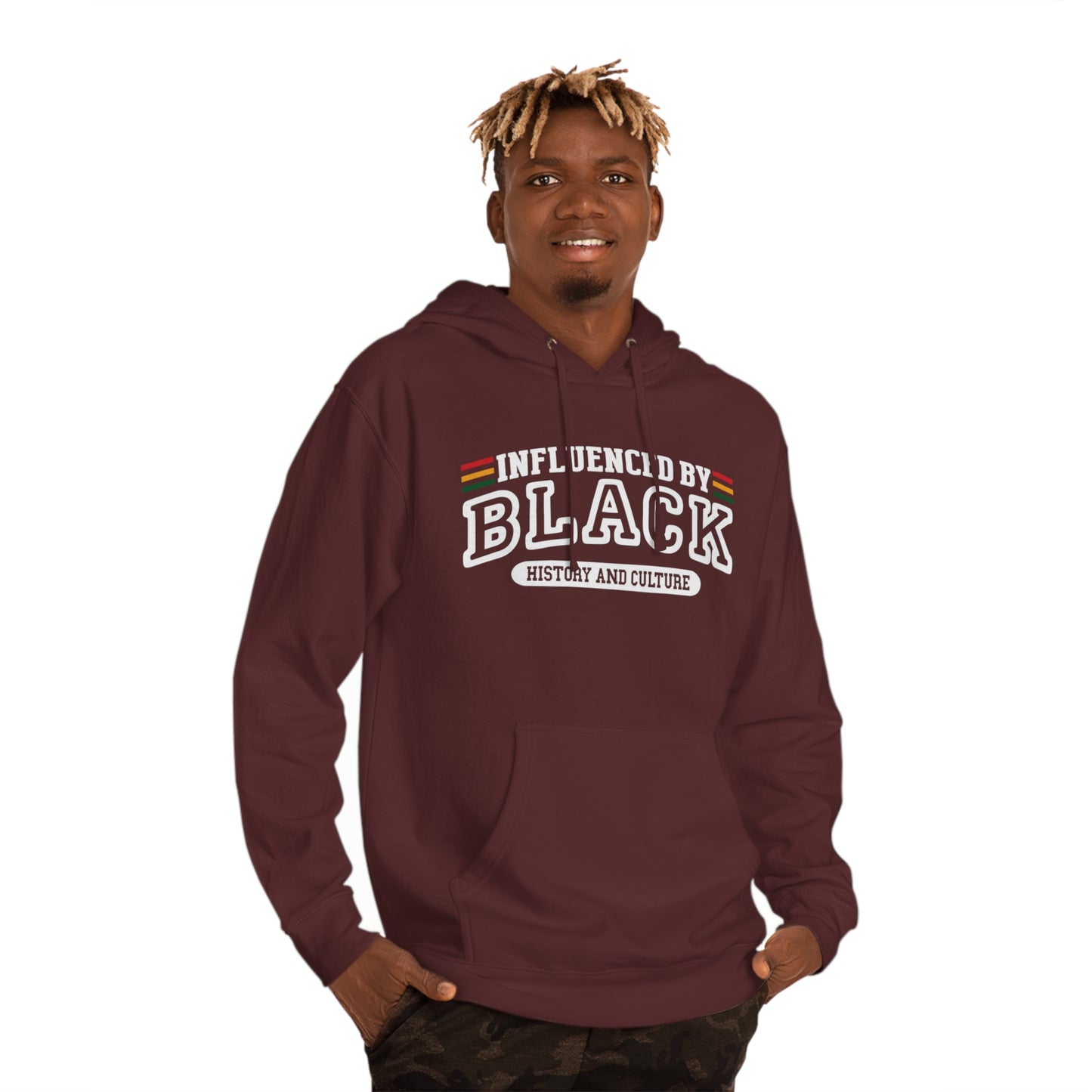 Influenced by Black History and Culture Hoodie "White"