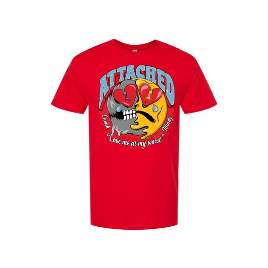 Attached Emoji Red Tee