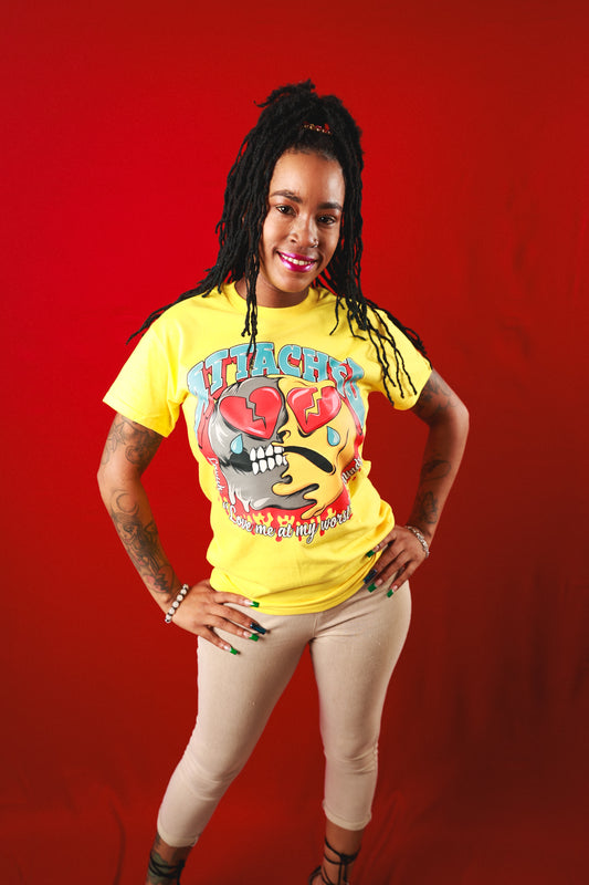 Attached Emoji Yellow Tee