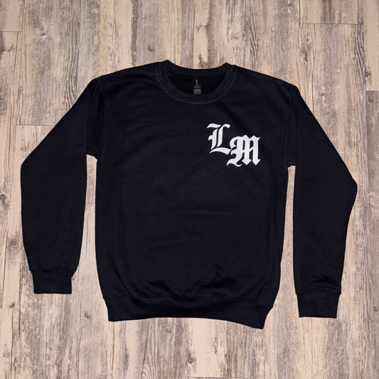 Gothic Letters LM w/brain Sweatshirt“Black”