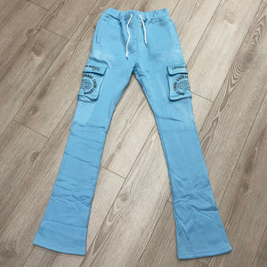 Ice Blue Double Stack Pants