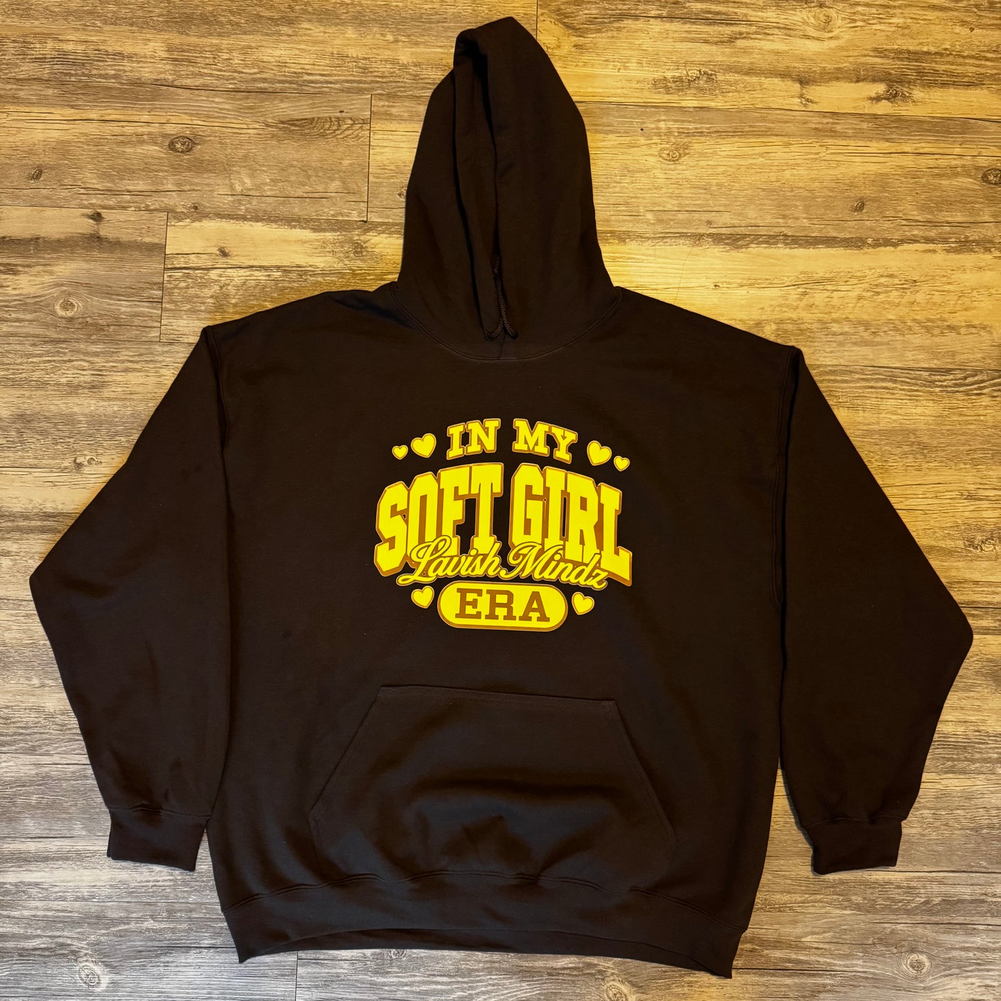 Soft Girl ERA Hoodie “Brown w/Yellow”
