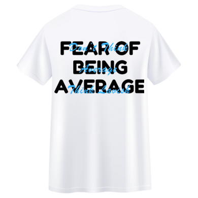 Fear Of Being Average “White” (Black/Light Blue)