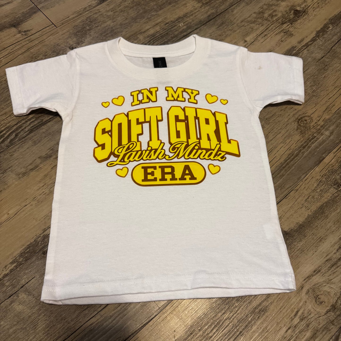 Soft Girl Era Tee “White w/Yellow”