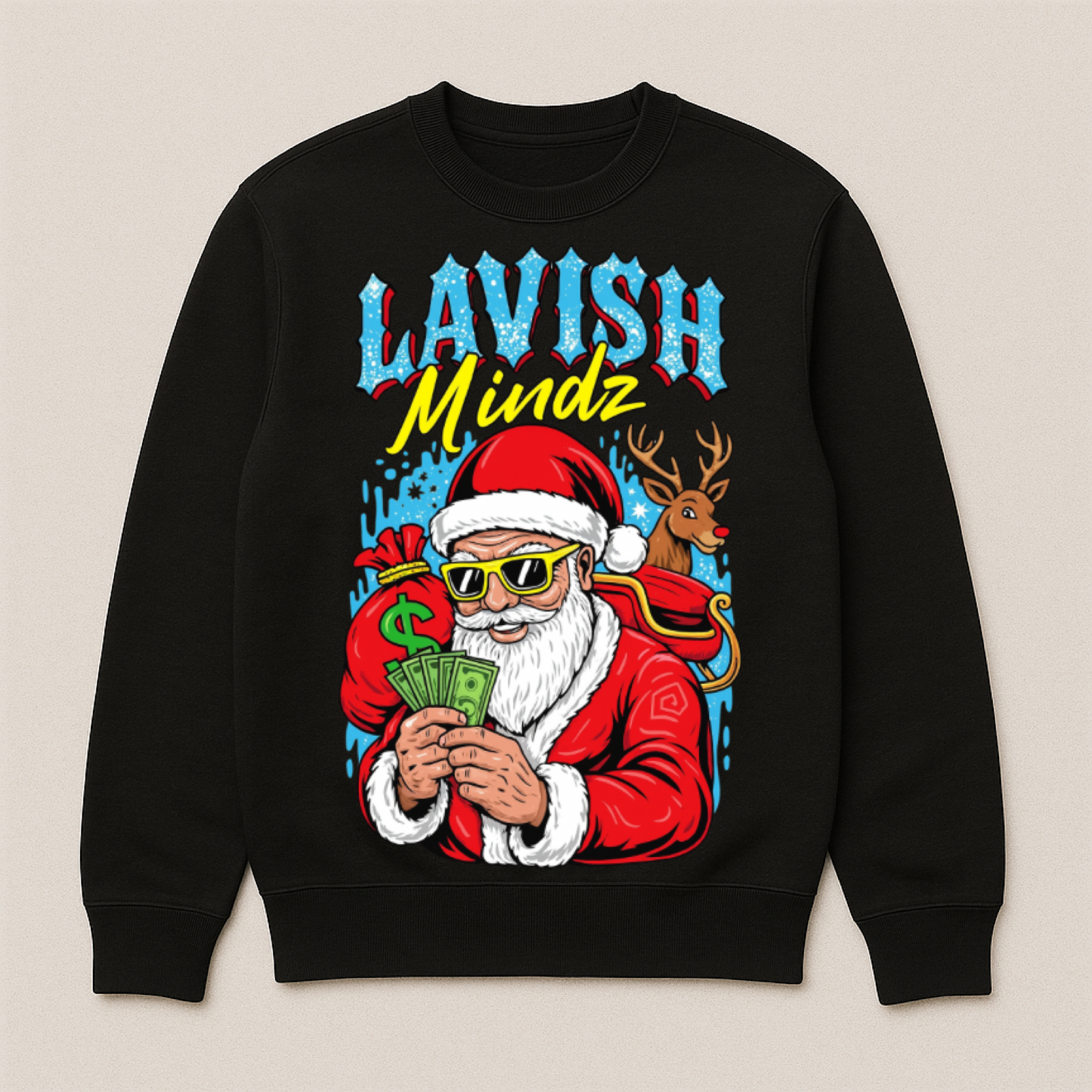 Santa Sweatshirt “Black”