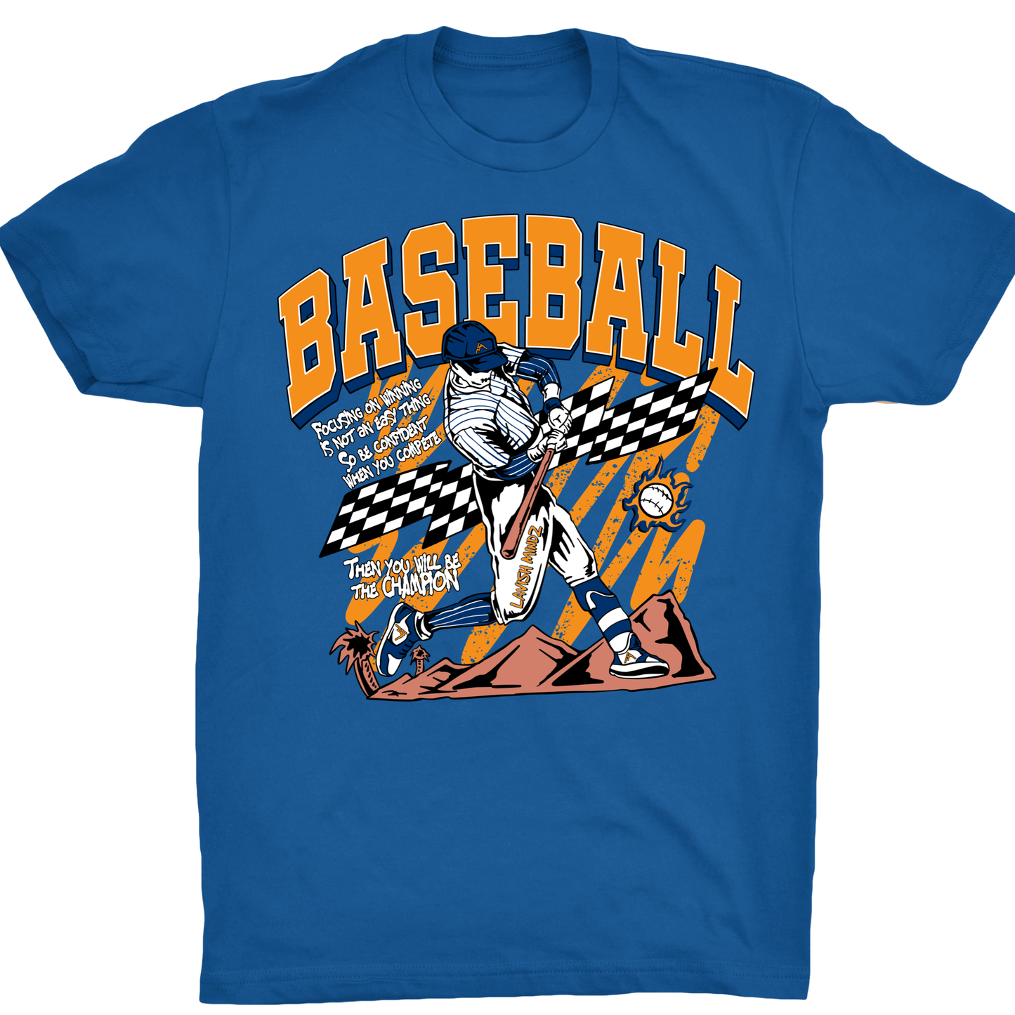 Blue Home Run Tee