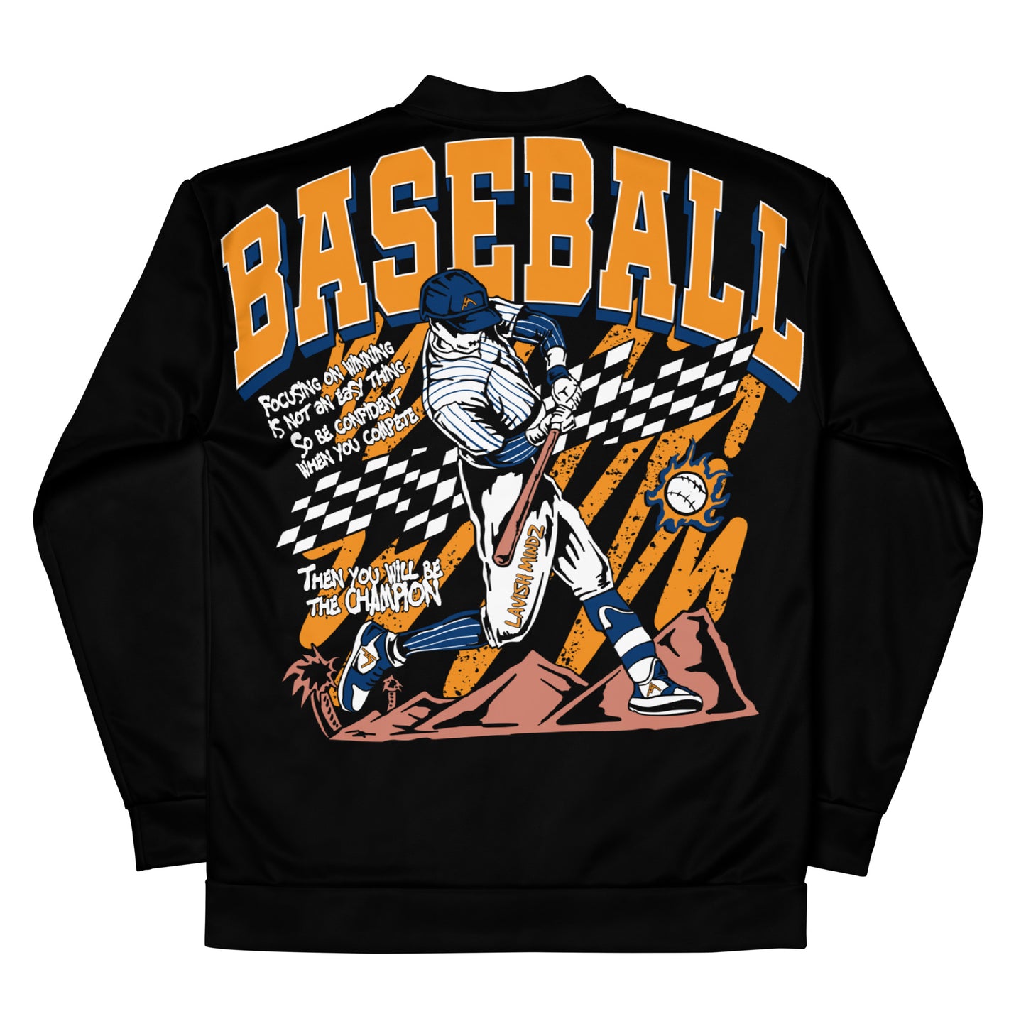 Blk Home Run Unisex Bomber Jacket