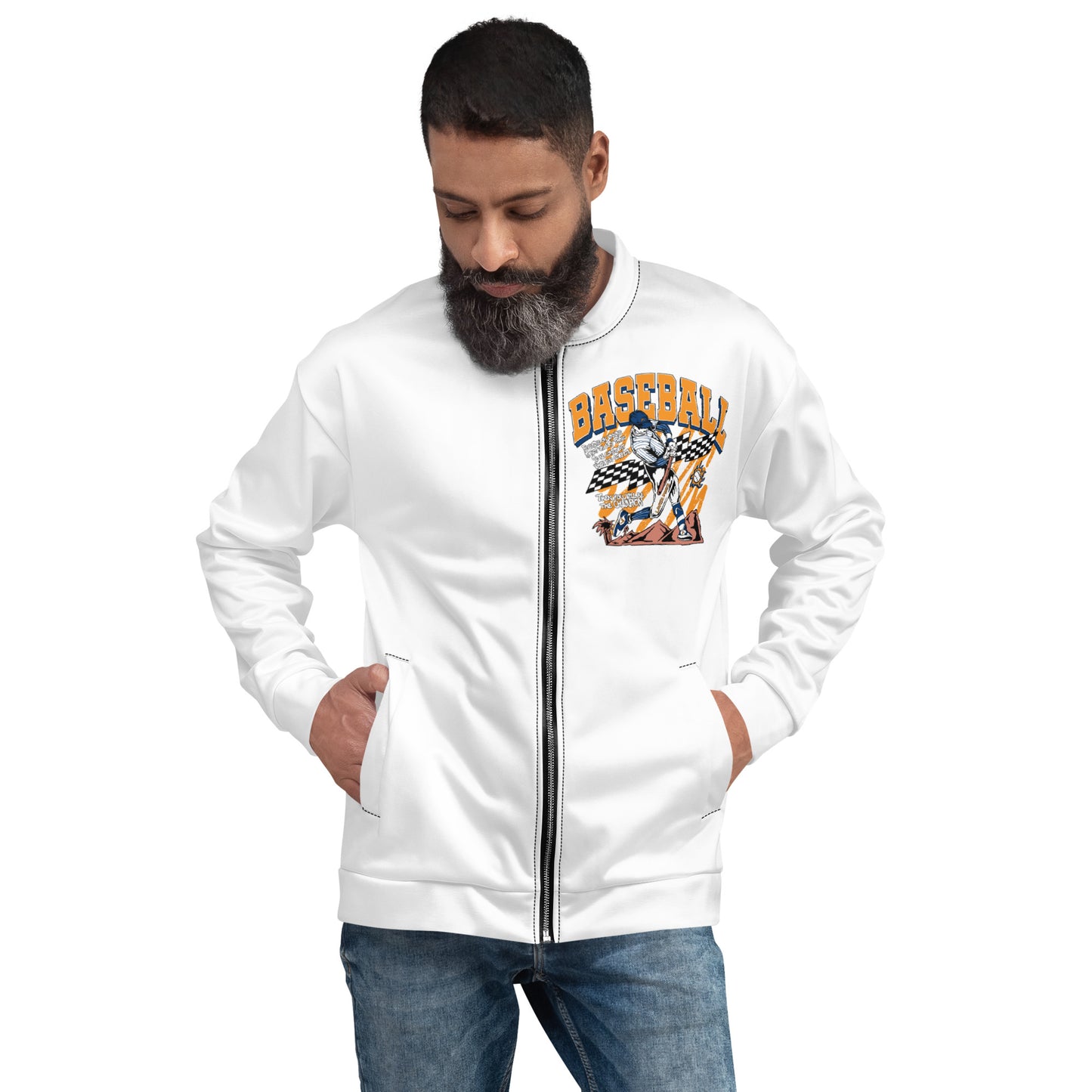 “ Home Run”Unisex Bomber Jacket