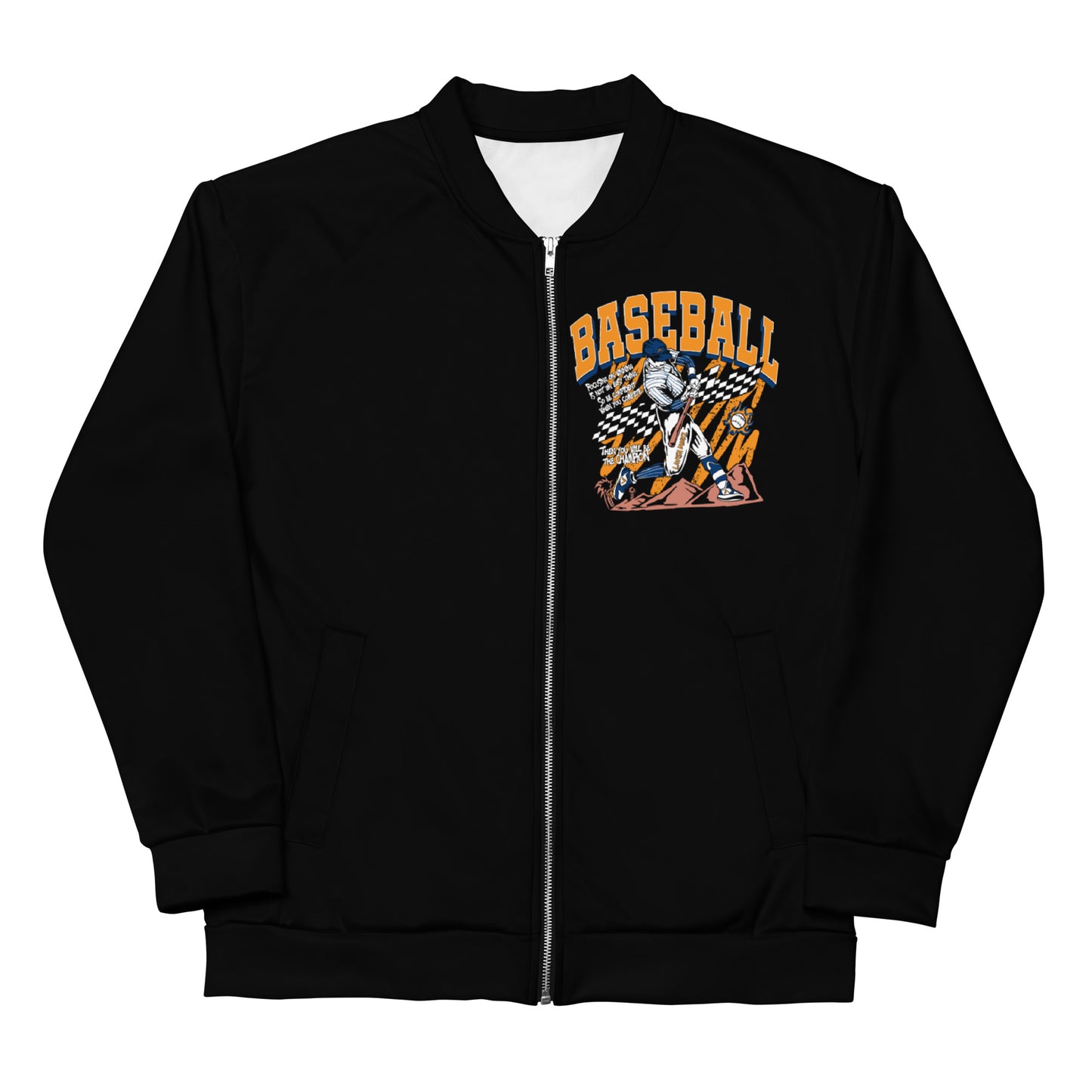 Blk Home Run Unisex Bomber Jacket